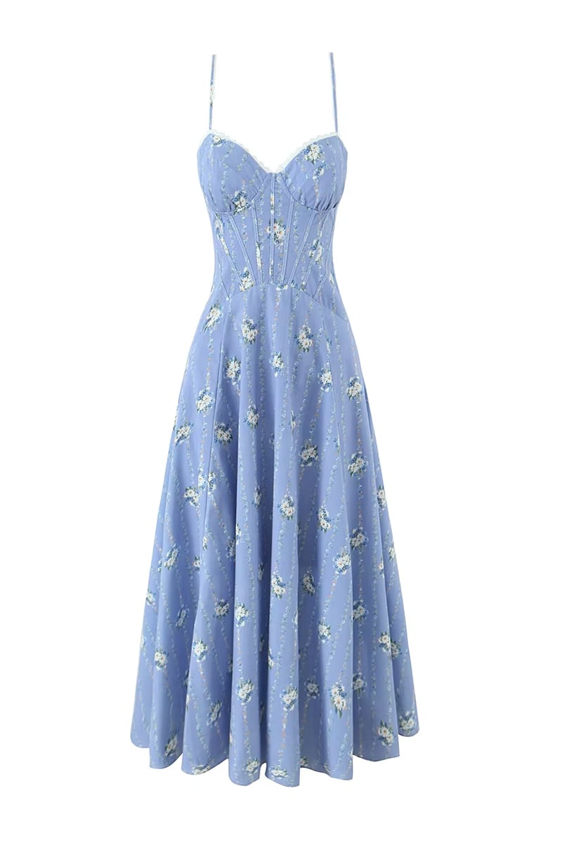 Celina Daisy Print Midi Dress | JewelClues