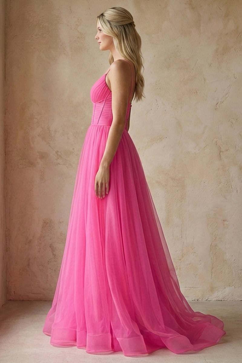 Chiara Draped Tulle Gown | JewelClues