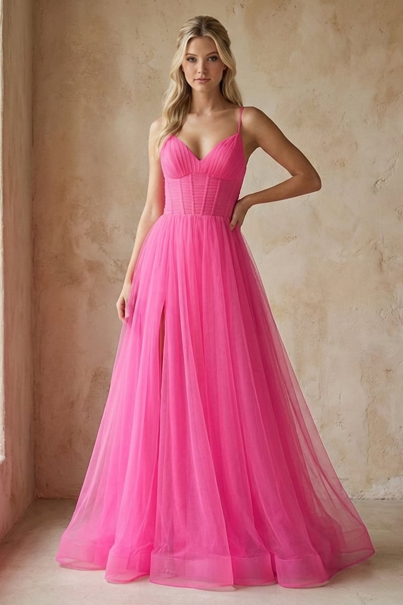 Chiara Draped Tulle Gown | JewelClues
