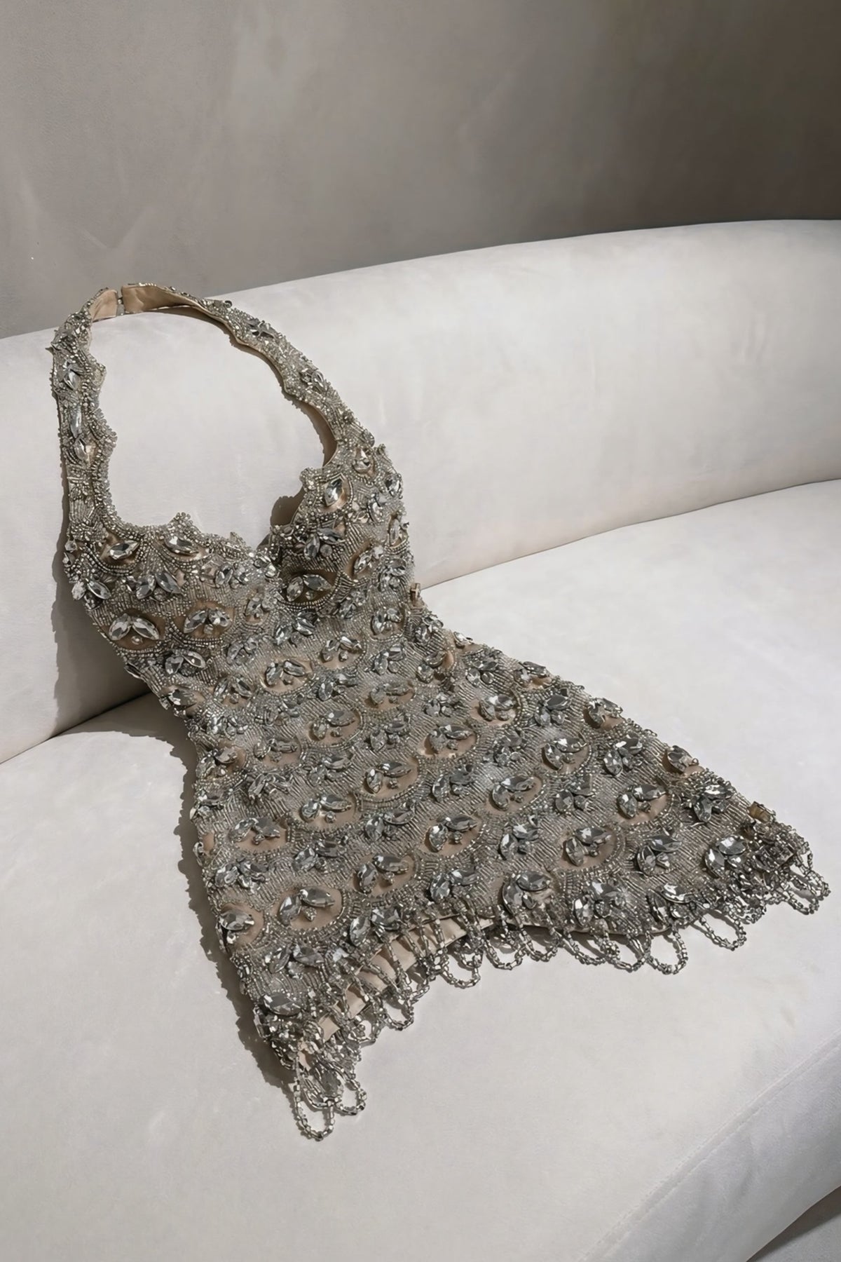 Clara Embellished Mini Dress | JewelClues