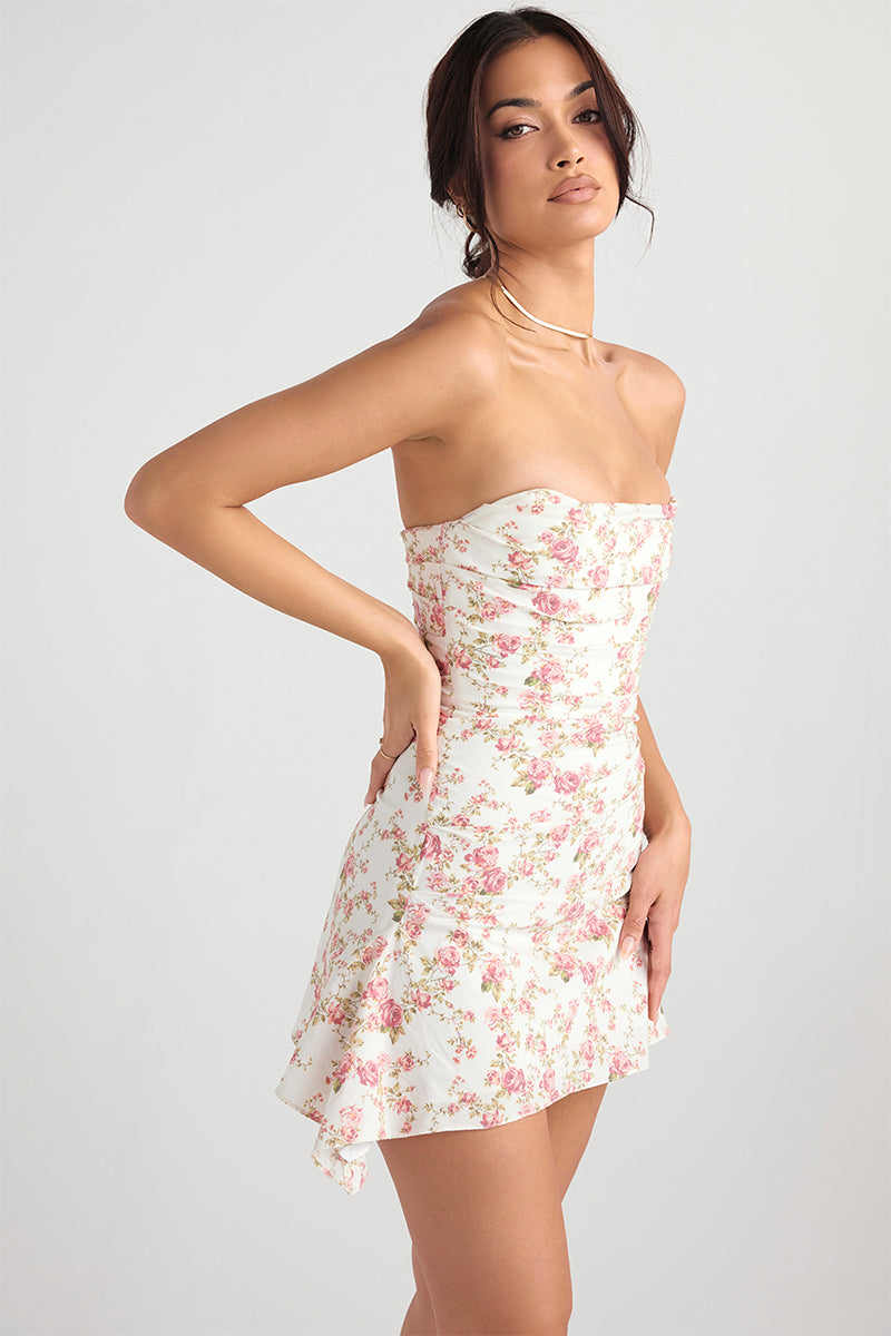 Cocktail Romance Strapless Mini Dress | Jewelclues | #color_multi