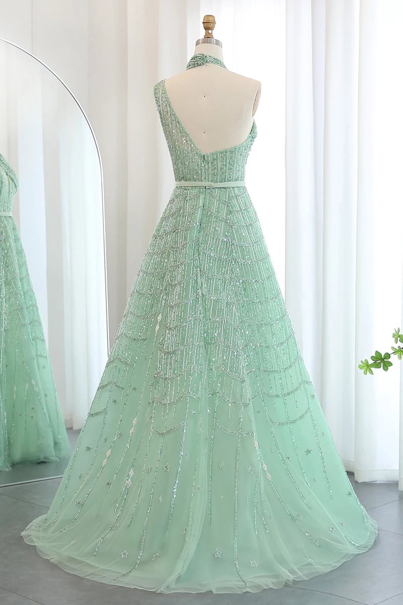 Colette Beaded Embellished Gown | JewelClues #color_mint
