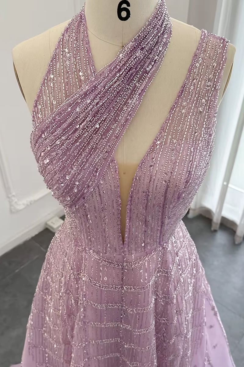 Colette Beaded Embellished Gown | JewelClues #color_lilac