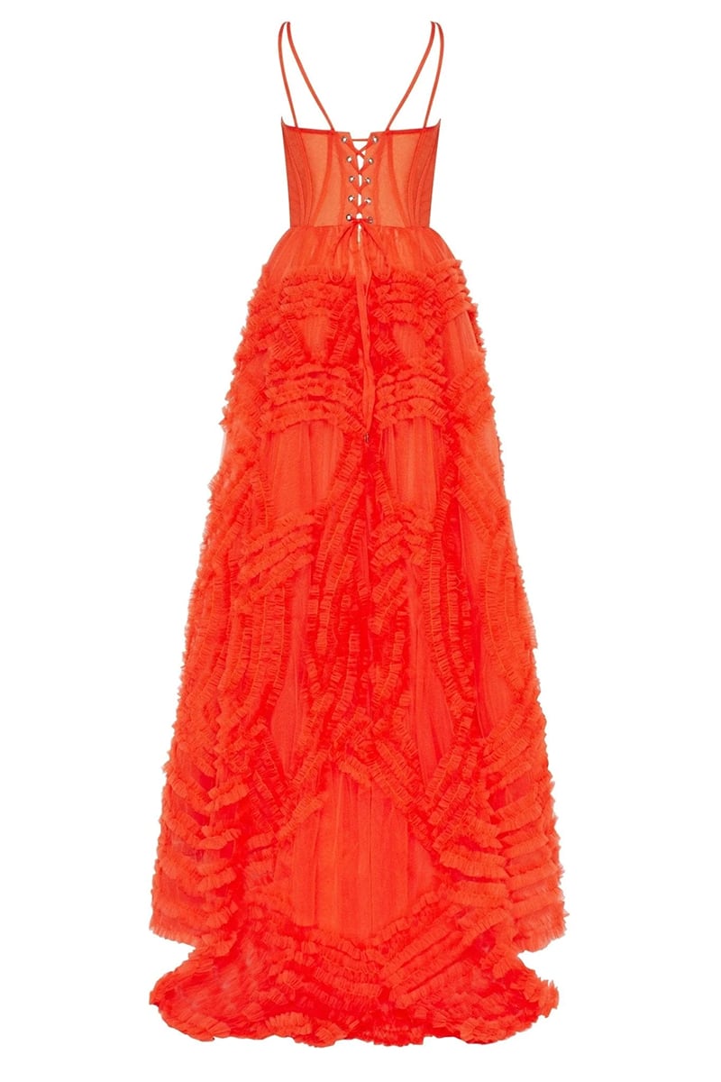 Coralie Ruffled Tulle Couture Gown | Jewelclues
