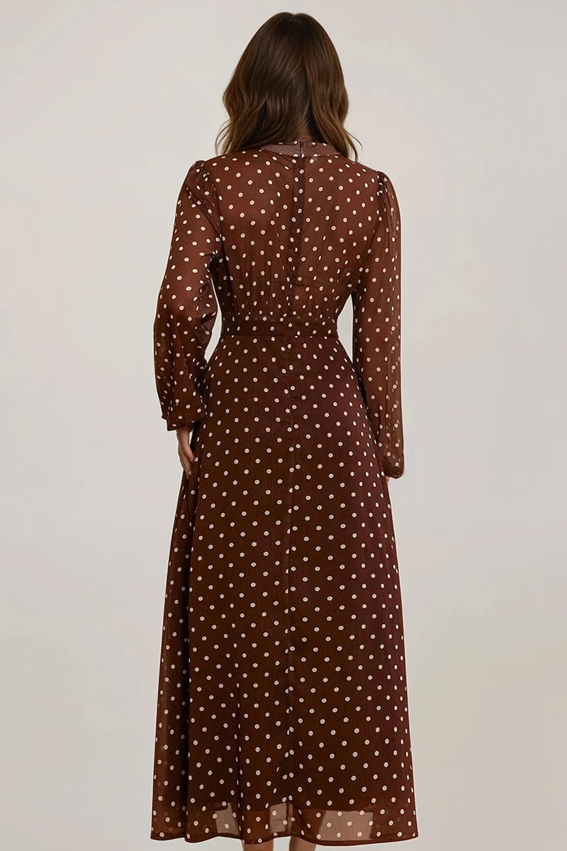 Cornelia Polka Dots Midi Dress | Jewelclues