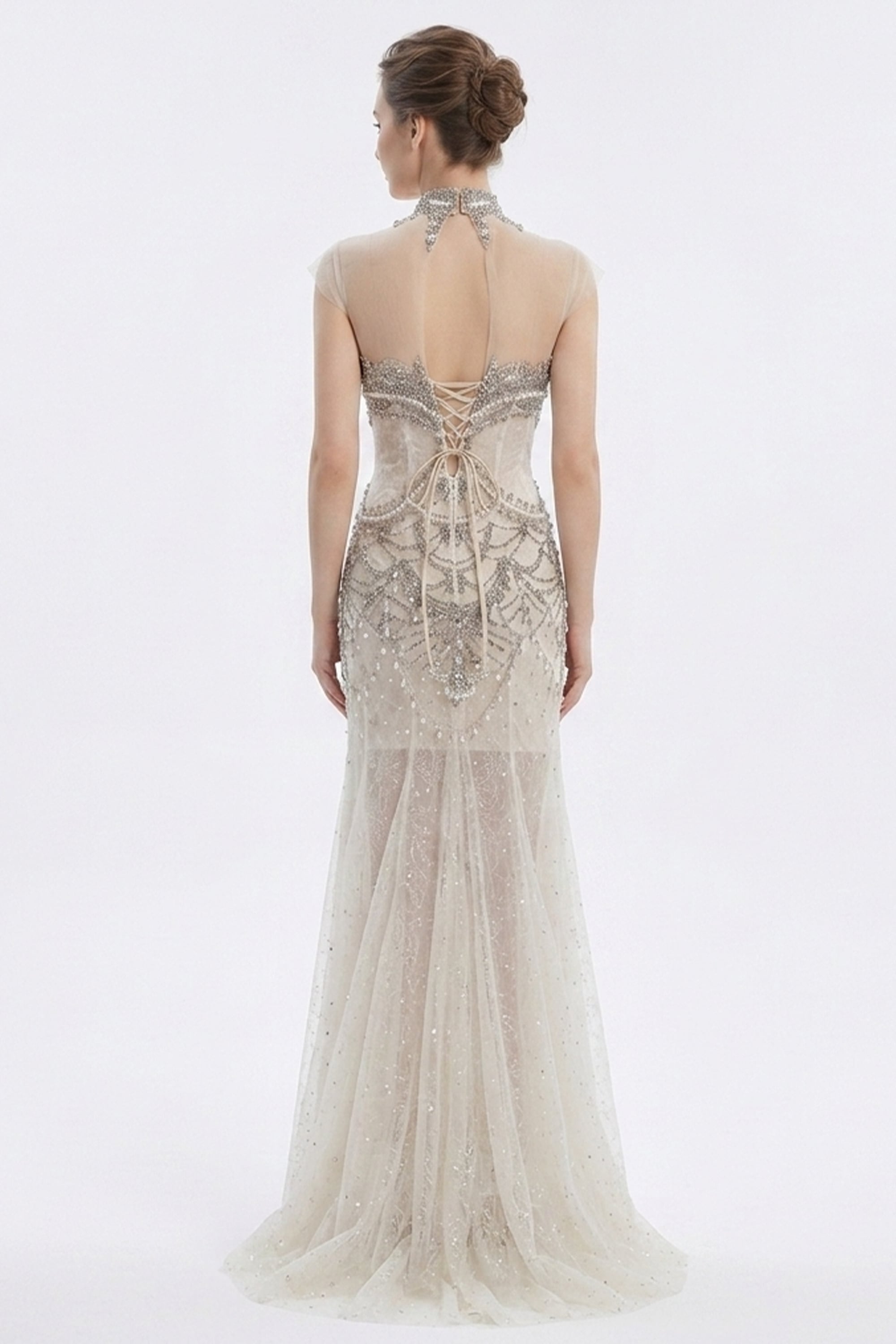Cosette Crystal Embroidered Gown | JewelClues
