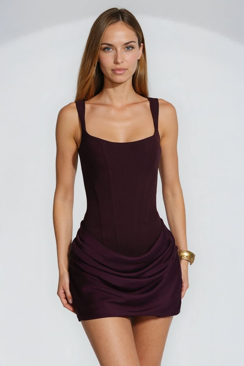 Delphine Bodycon Lace-Up Mini Dress | Jewelclues