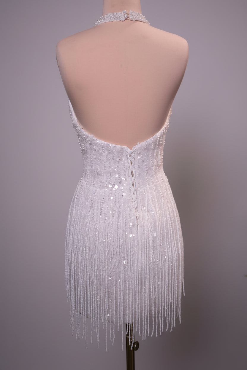 Desiree Halter Mini Dress | JewelClues