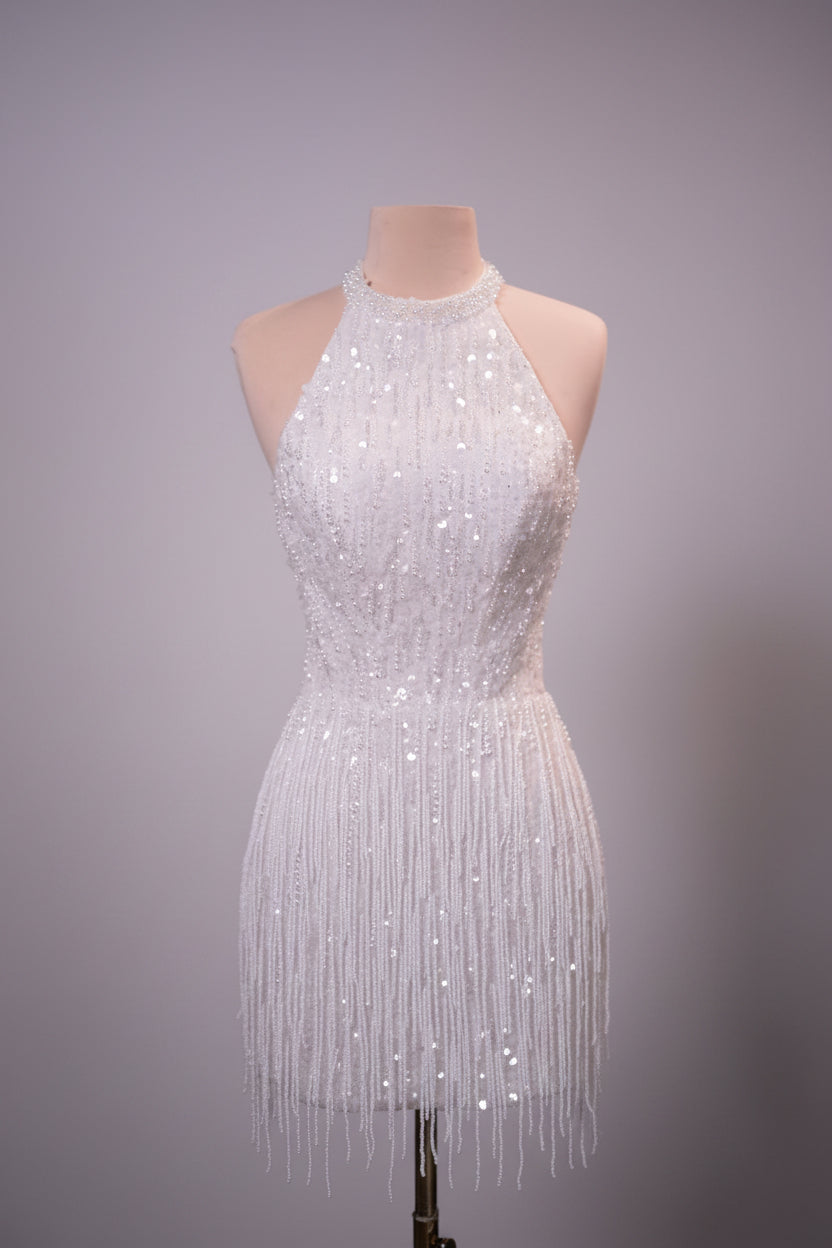 Desiree Halter Mini Dress | JewelClues