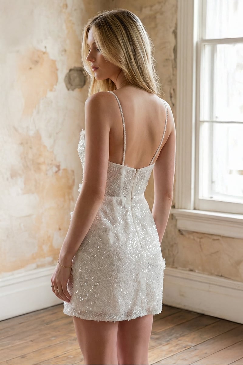 Divina Embellished Sequin Mini Dress | JewelClues