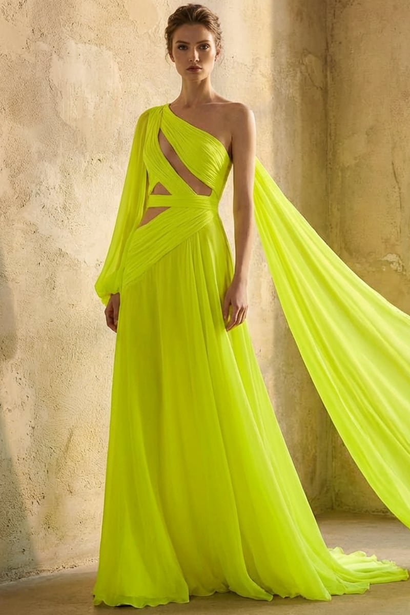 Divinely Iconic One-Shoulder Maxi Dress | Jewelclues