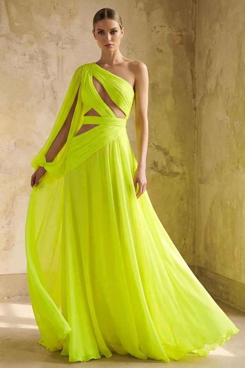 Divinely Iconic One-Shoulder Maxi Dress | Jewelclues