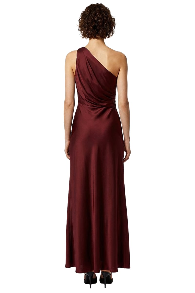 Elira One-Shoulder Satin Gown | JewelClues