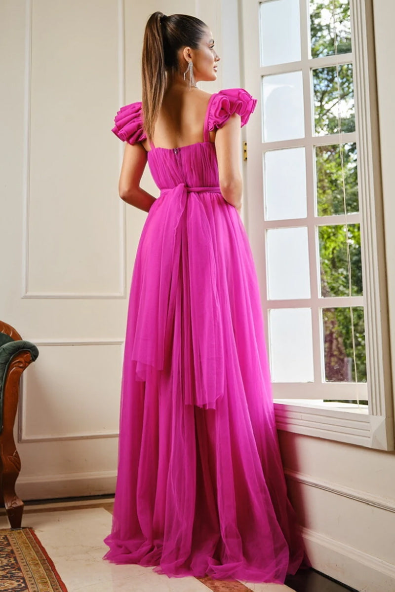 Elisabelle Runway Tulle Maxi Dress | Jewelclues