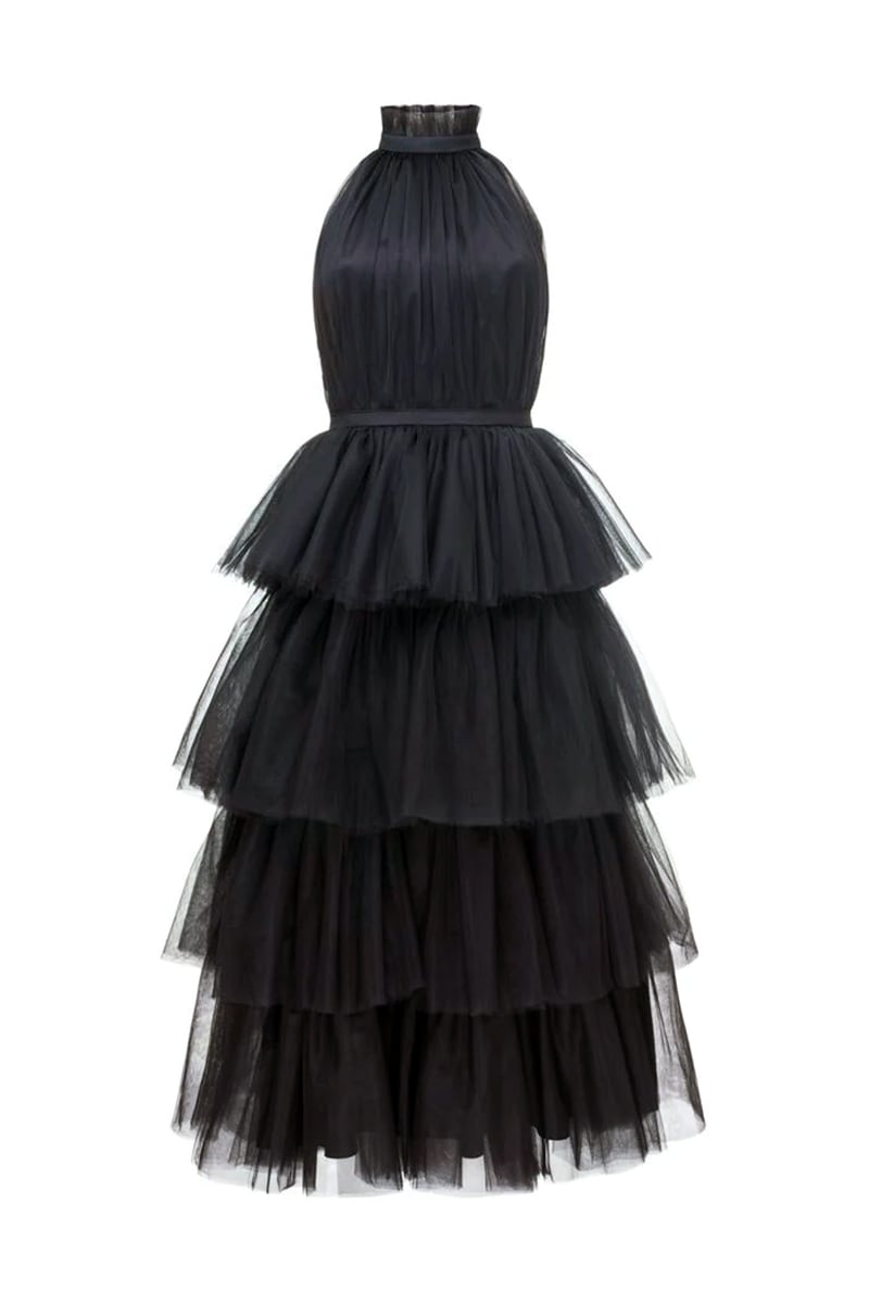 Elowen Tulle Maxi Dress | Jewelclues | #color_black