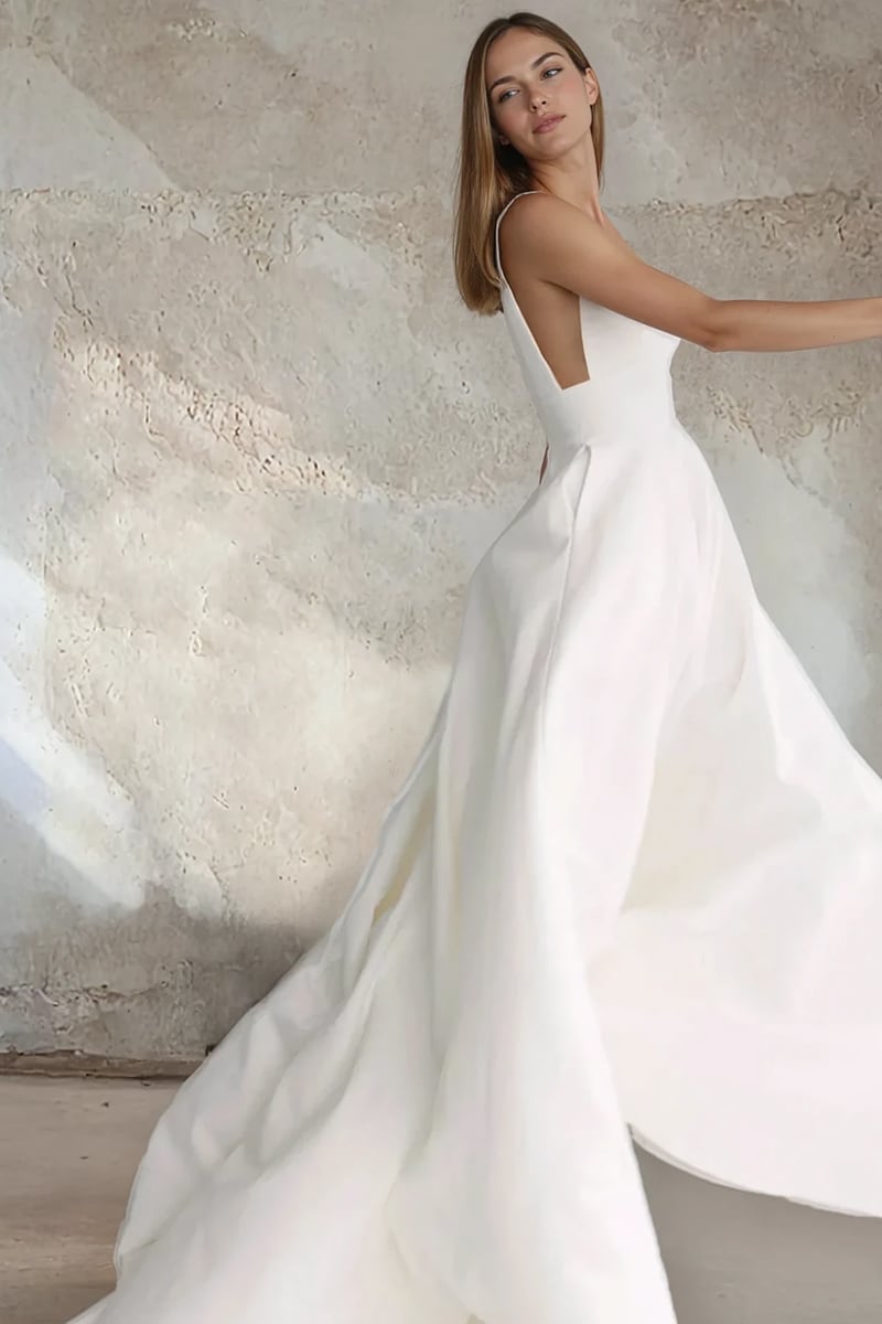Elysia A-Line Wedding Gown | Jewelclues