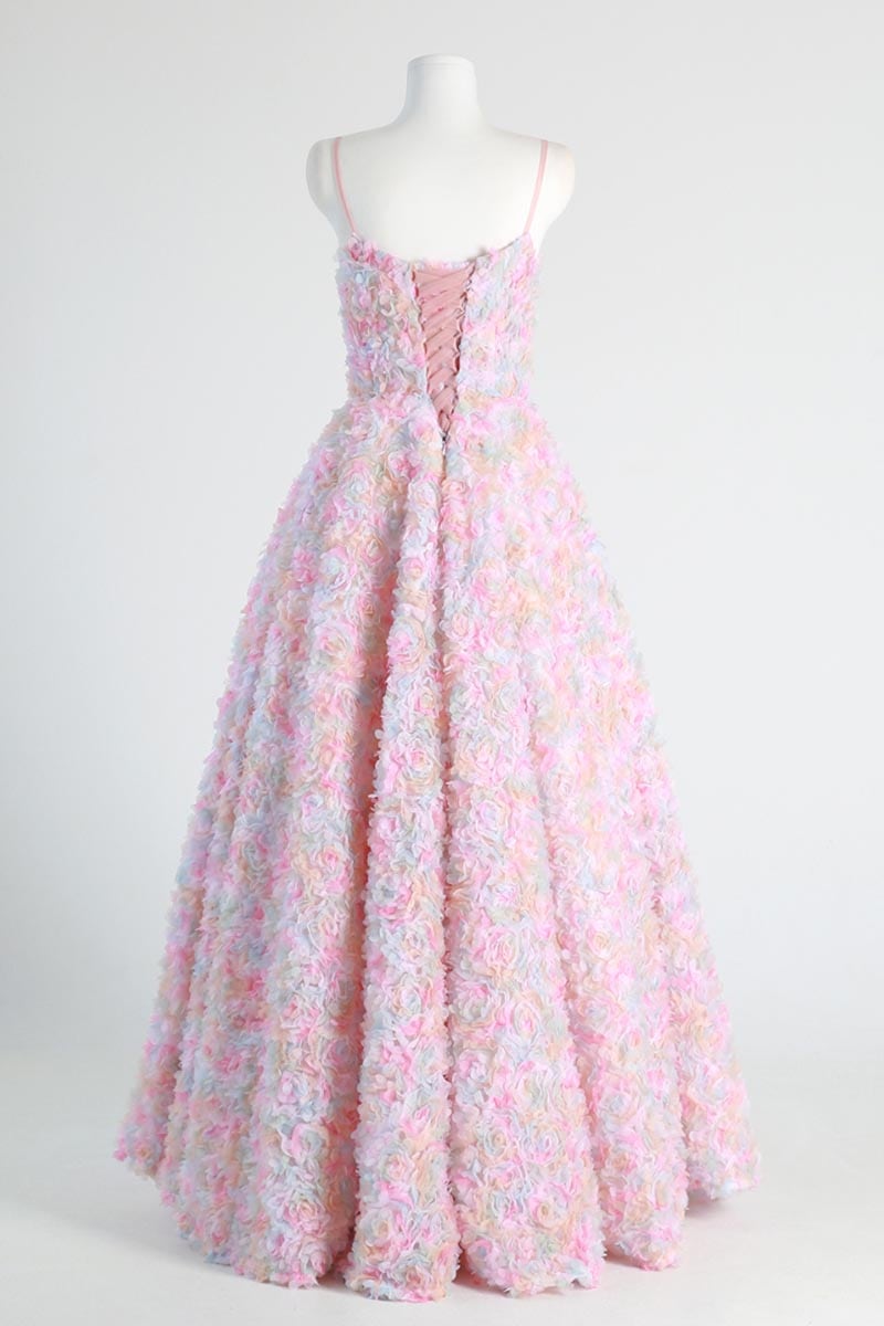 Eva 3D Floral Applique Maxi Dress | Jewelclues