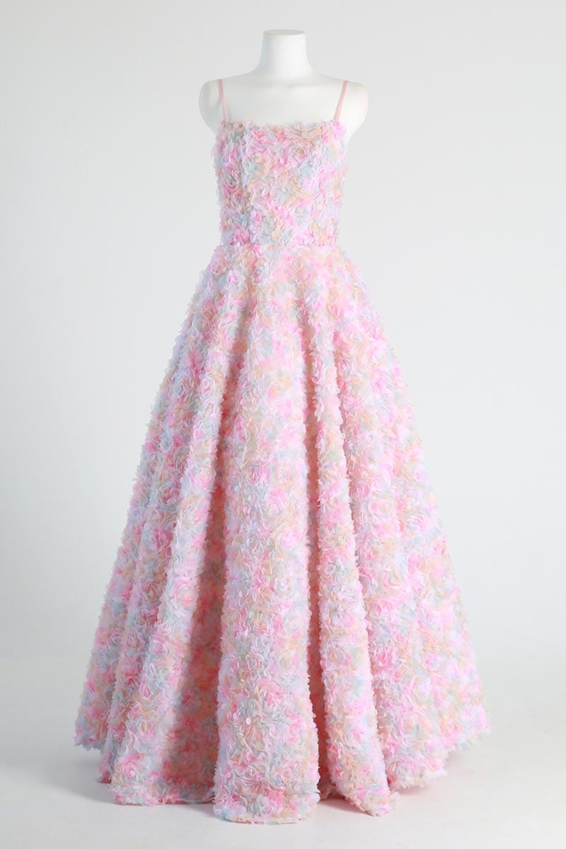 Eva 3D Floral Applique Maxi Dress | Jewelclues