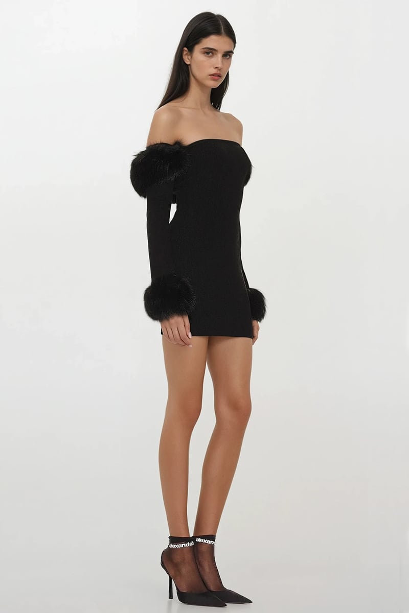 Evening Muse Off-Shoulder Mini Dress | Jewelclues