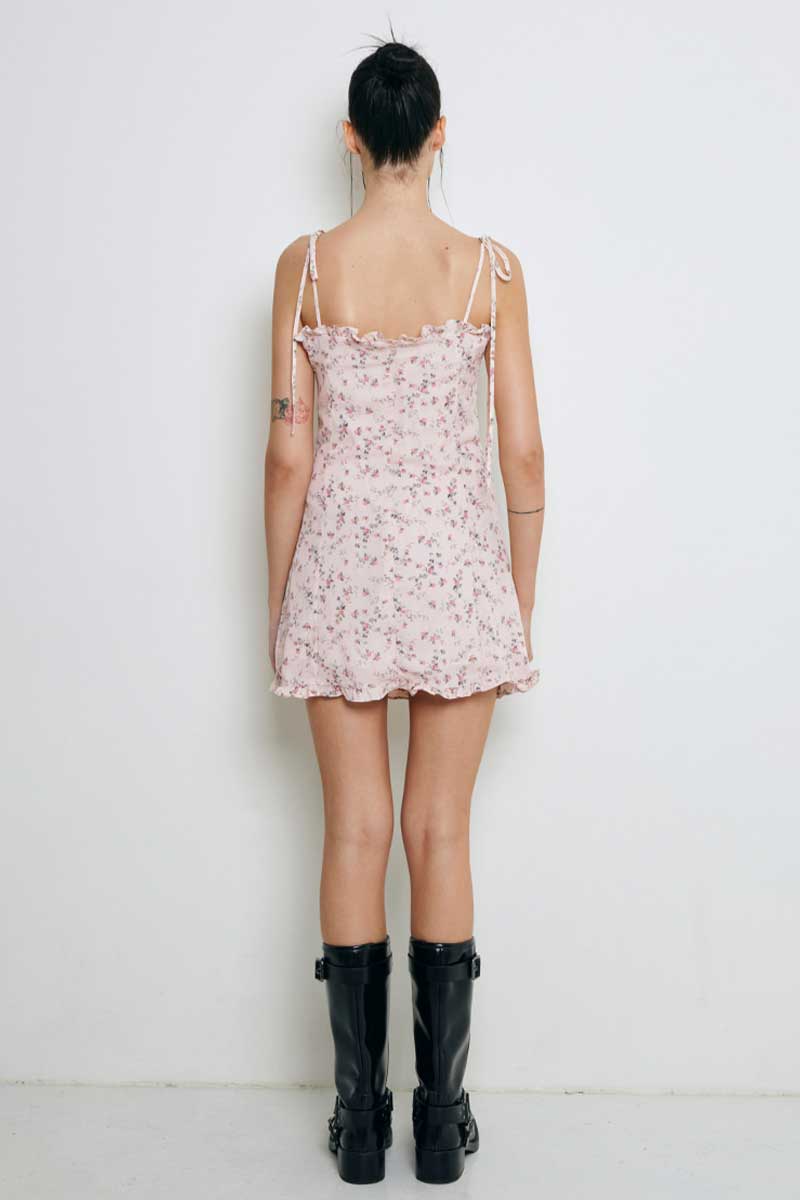 Evianna Floral Print Mini Dress | Jewelclues