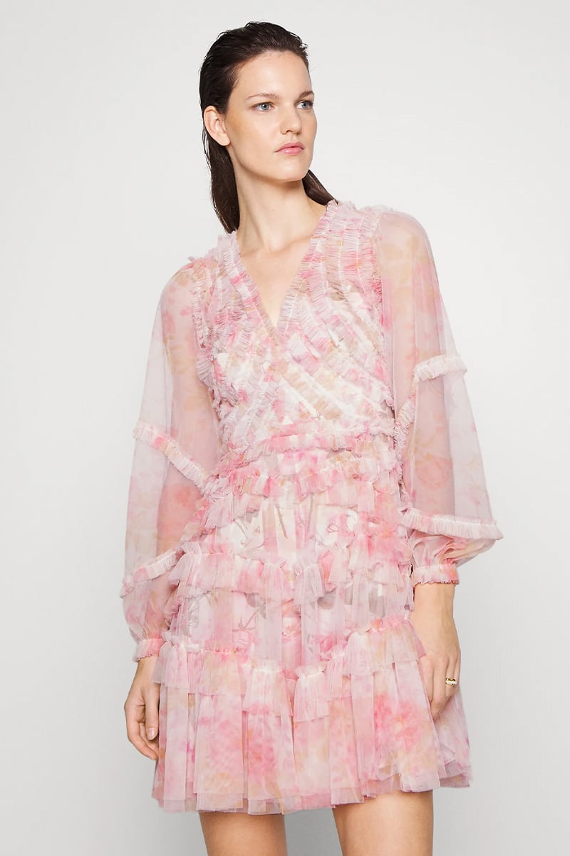 Exquisitely Romantic Ruffled Mini Dress | Jewelclues
