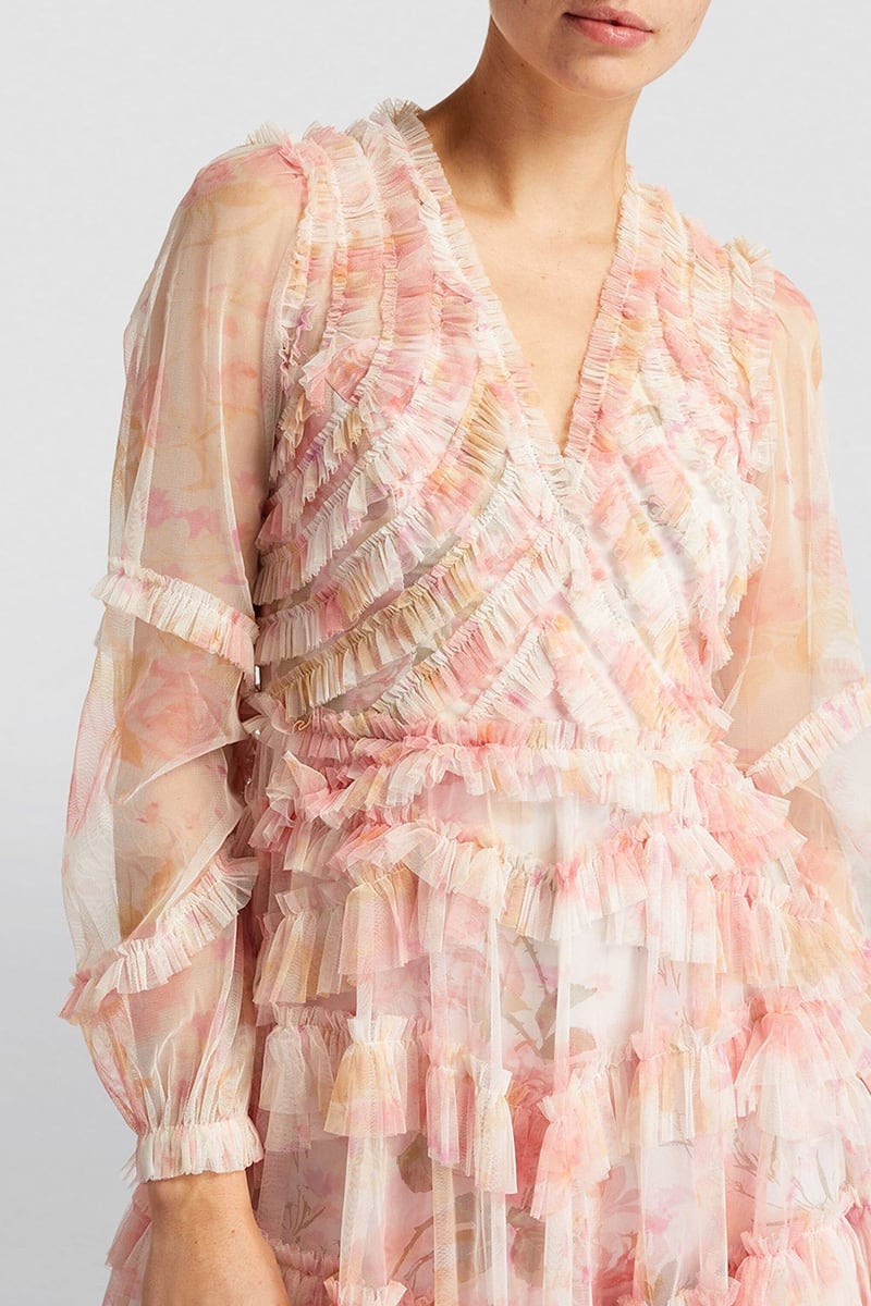 Exquisitely Romantic Ruffled Mini Dress | Jewelclues