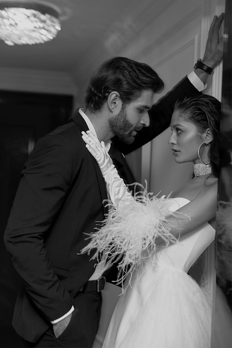 Fae Crepe Strapless Bustier Midi Dress | JewelClues #color_white