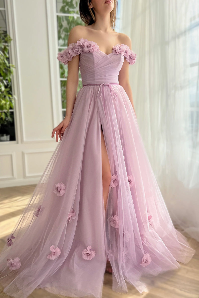 Fairy Romance Off-the-Shoulder Maxi Dress | Jewelclues