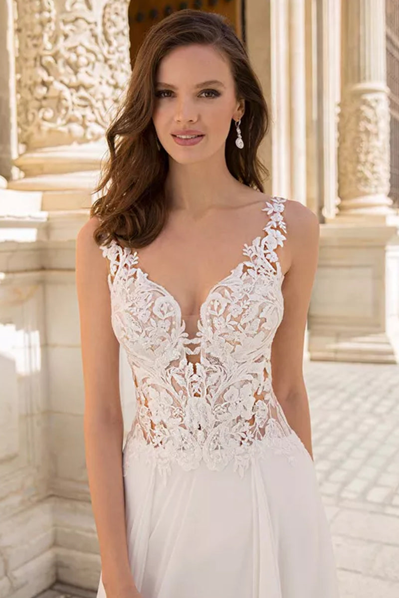 Fantastical Romance A-line Wedding Dress | Jewelclues | #color_ivory