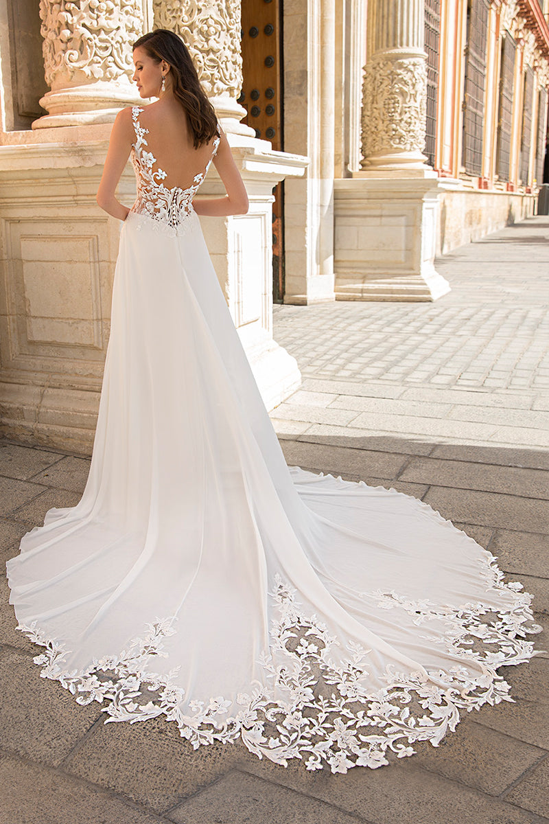 Fantastical Romance A-line Wedding Dress | Jewelclues | #color_ivory