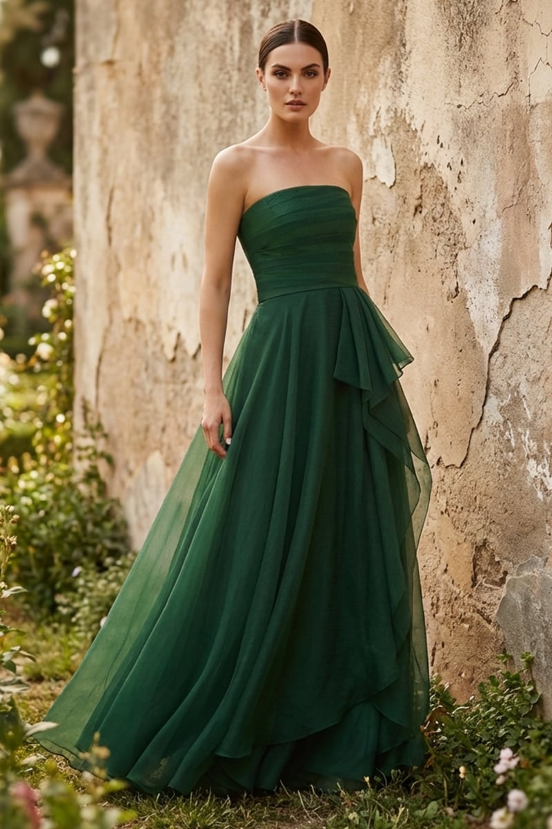 Faye Strapless Evening Gown | Jewelclues