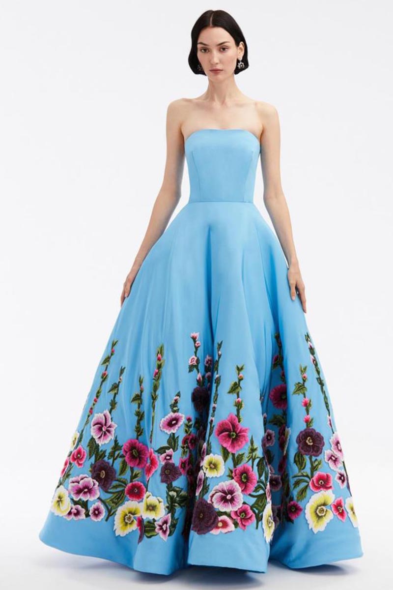 Fleur of Dreams Floral Lace Applique Maxi Dress | Jewelclues
