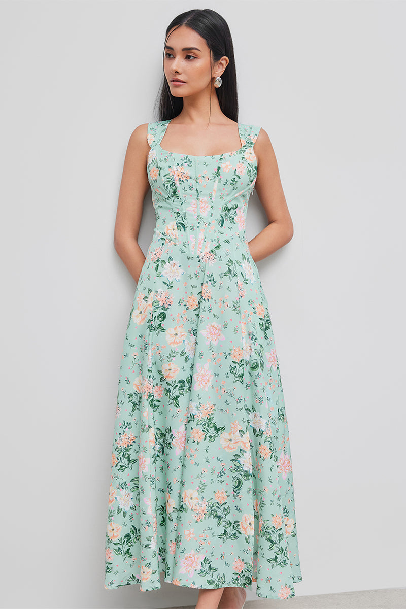 Florida Floral Print Midi Dress | Jewelclues