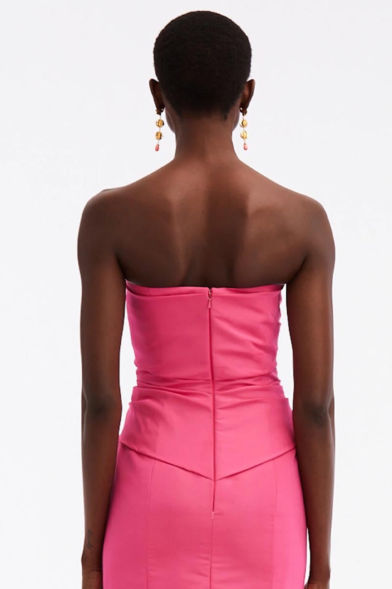 Glam Aura Strapless Maxi Dress | Jewelclues