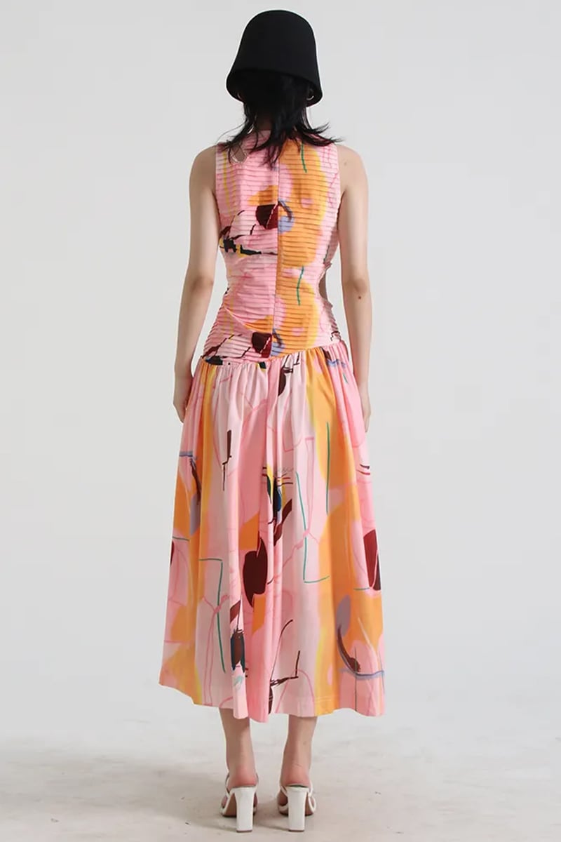Glamorous Ways Cutout Midi Dress | Jewelclues #color_multi
