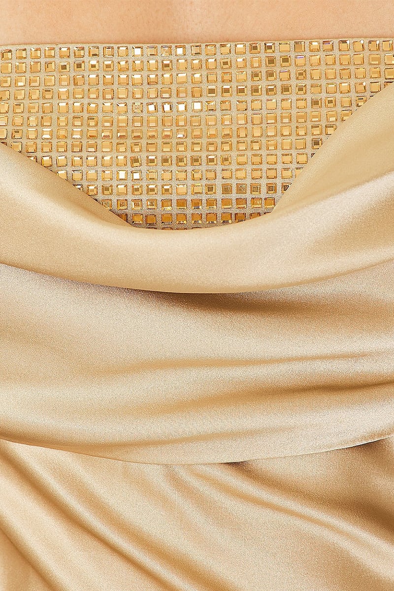 Harriet Embellished Satin Gown | JewelClues #color_nude