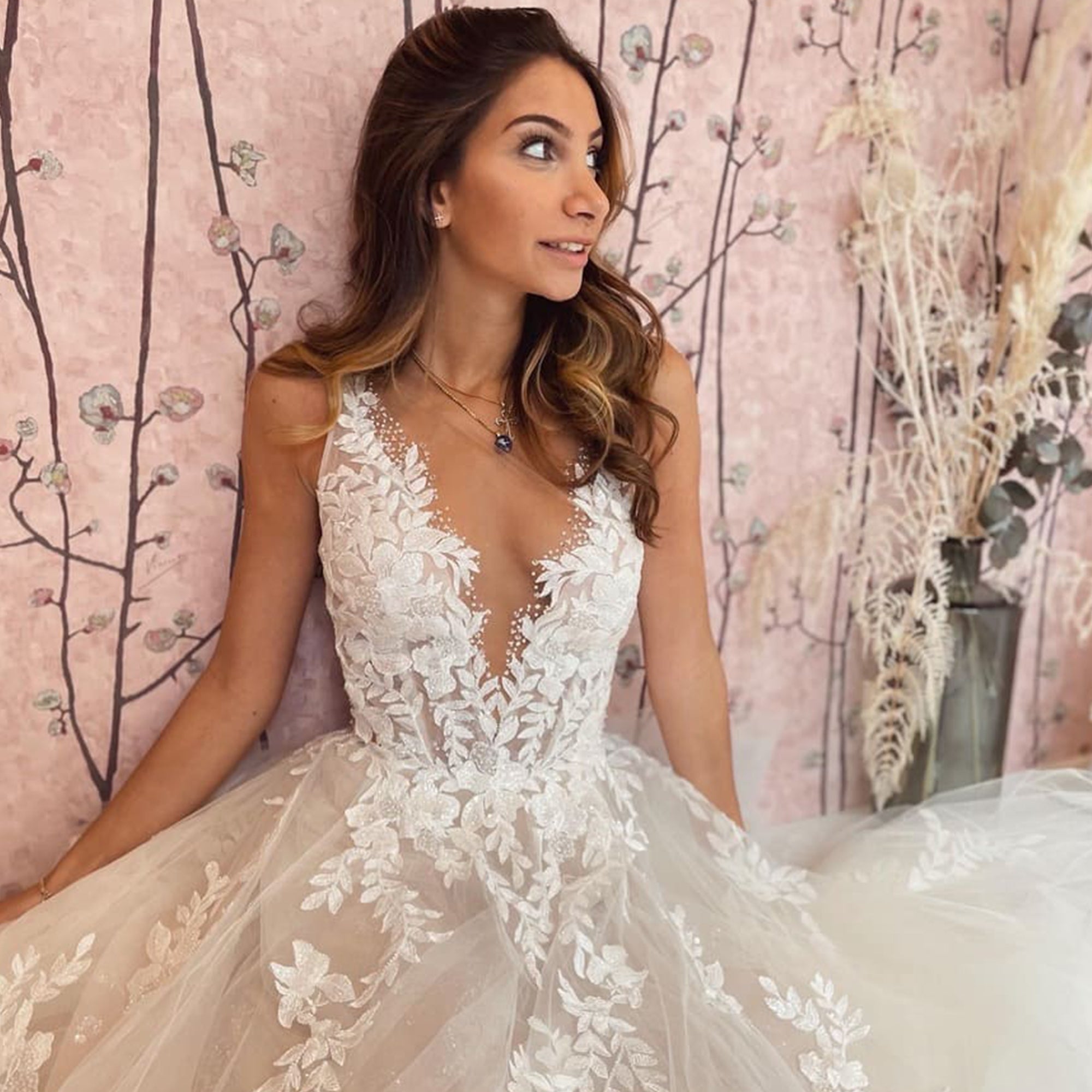 Heavenly Love A-Line Backless Wedding Dress - Jewelclues