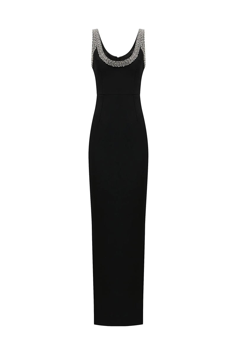 Isolde Crystal-Embellished Bodycon Gown | Jewelclues