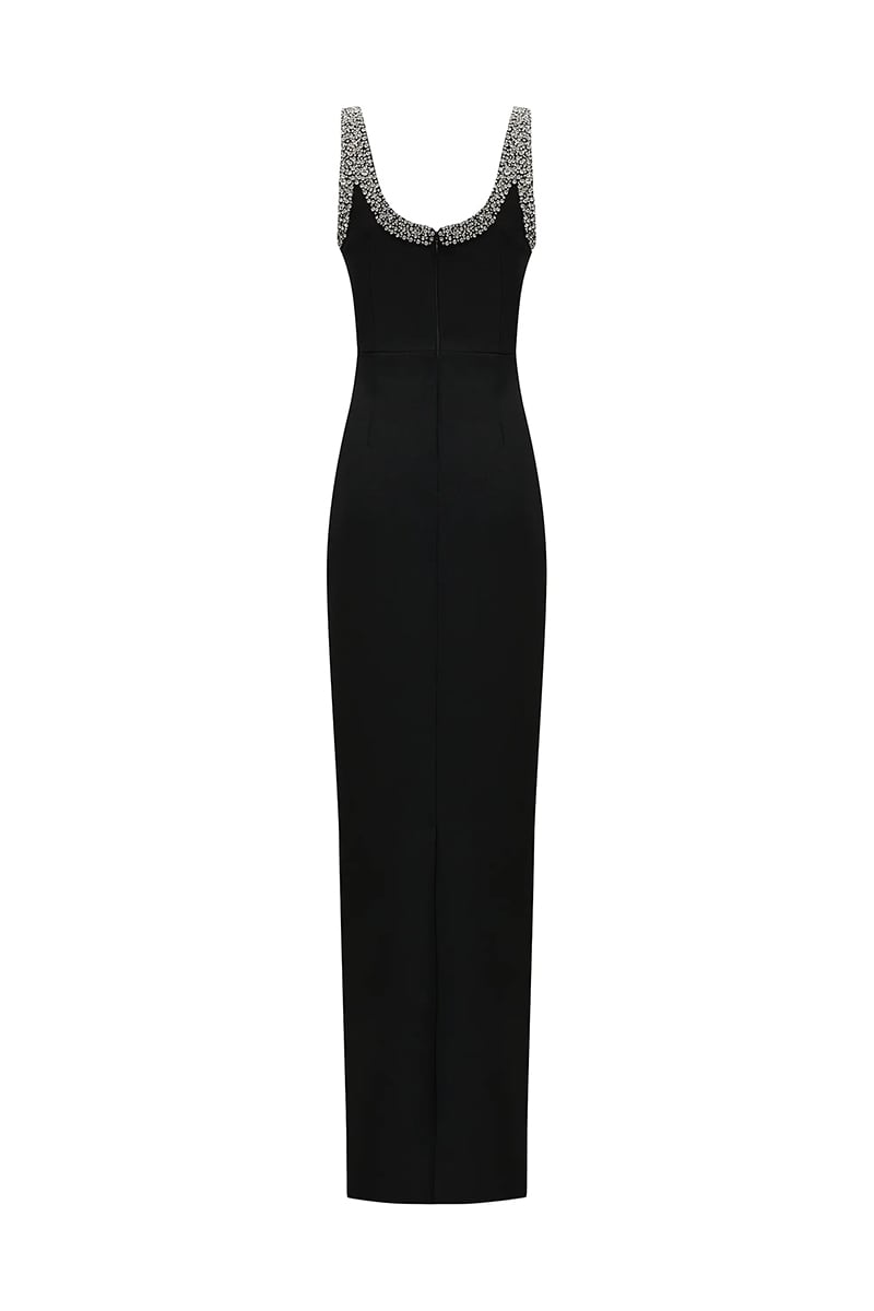 Isolde Crystal-Embellished Bodycon Gown | Jewelclues