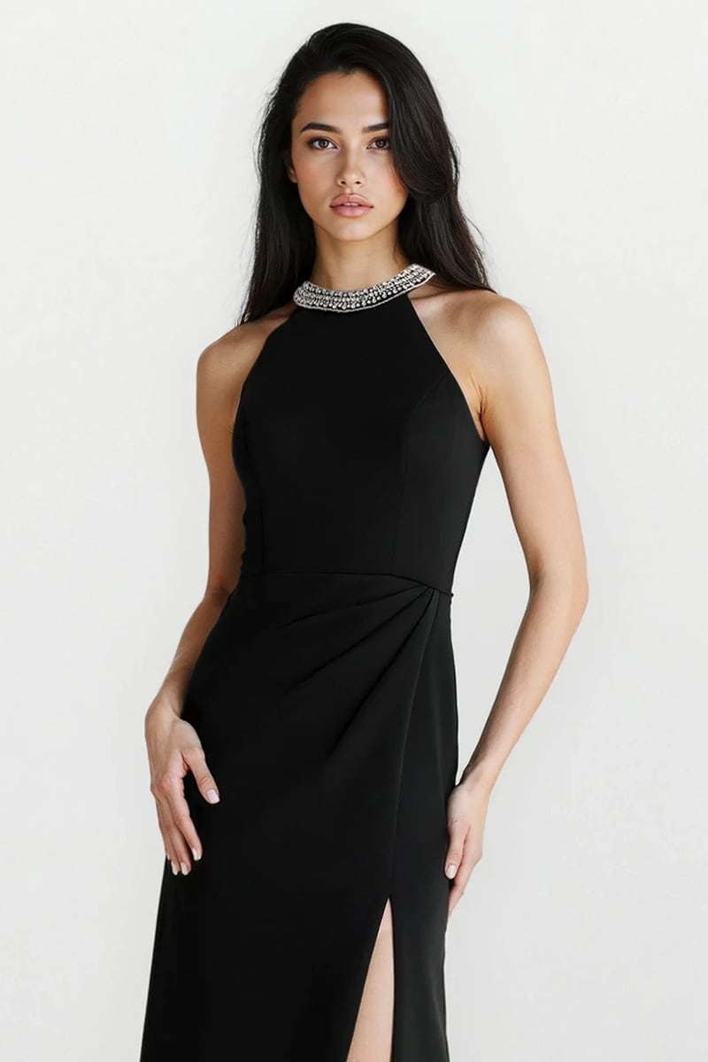 Lara Halter Back Evening Gown | Jewelclues
