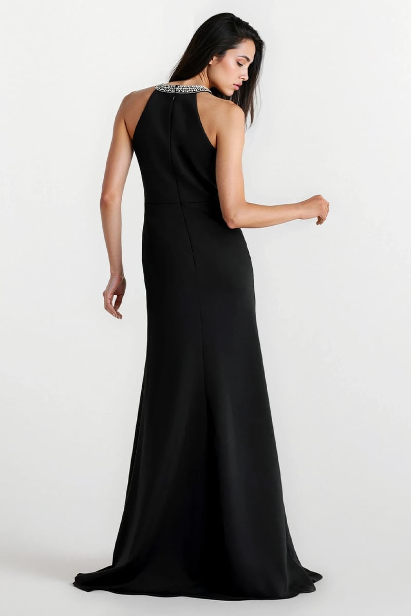 Lara Halter Back Evening Gown | Jewelclues