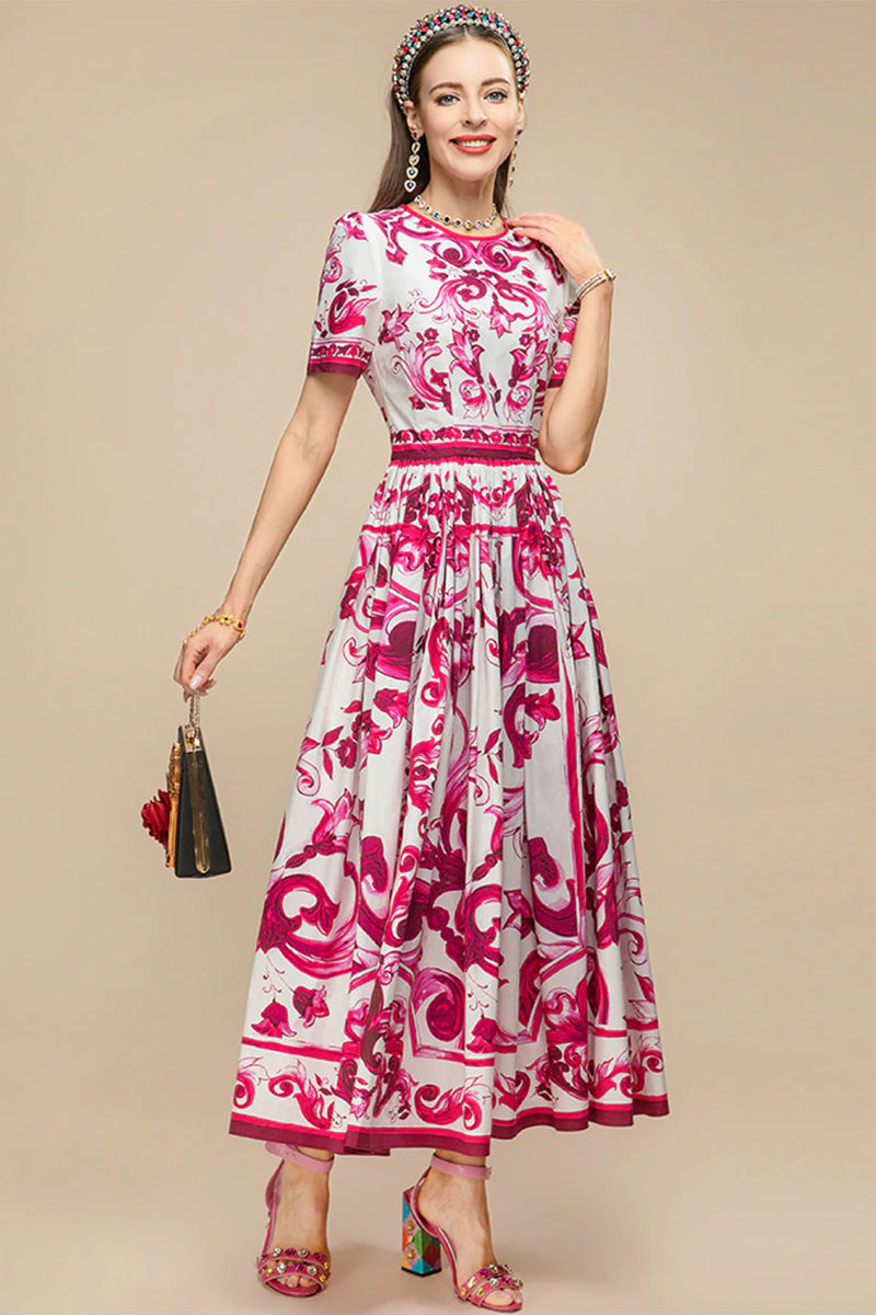 Loveliest Looks Majolica Print Maxi Dress | Jewelclues