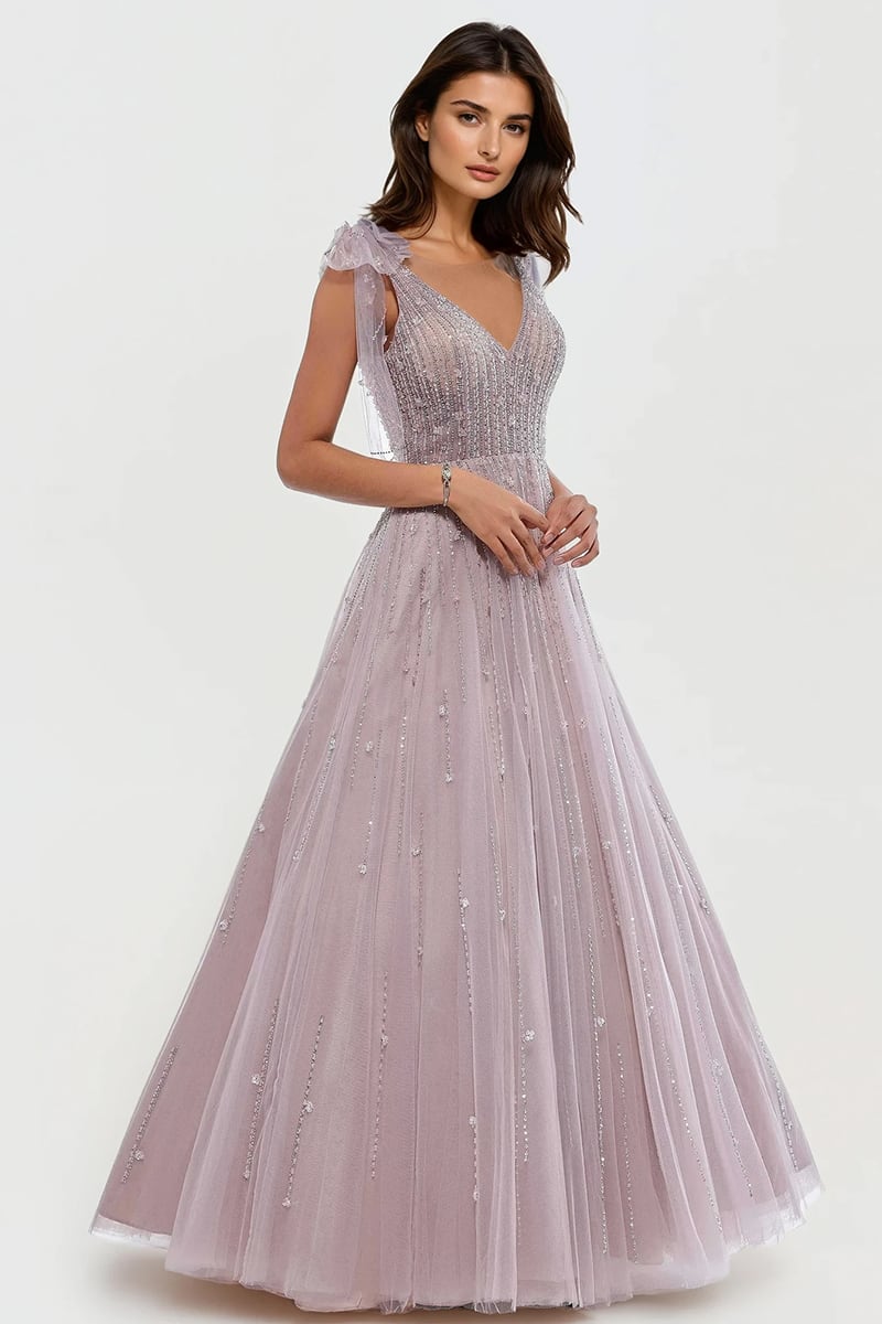 Lunara Embellished Tulle Gown | Jewelclues