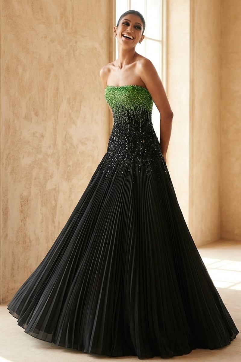 Maison Noire Beaded Couture Gown | Jewelclues