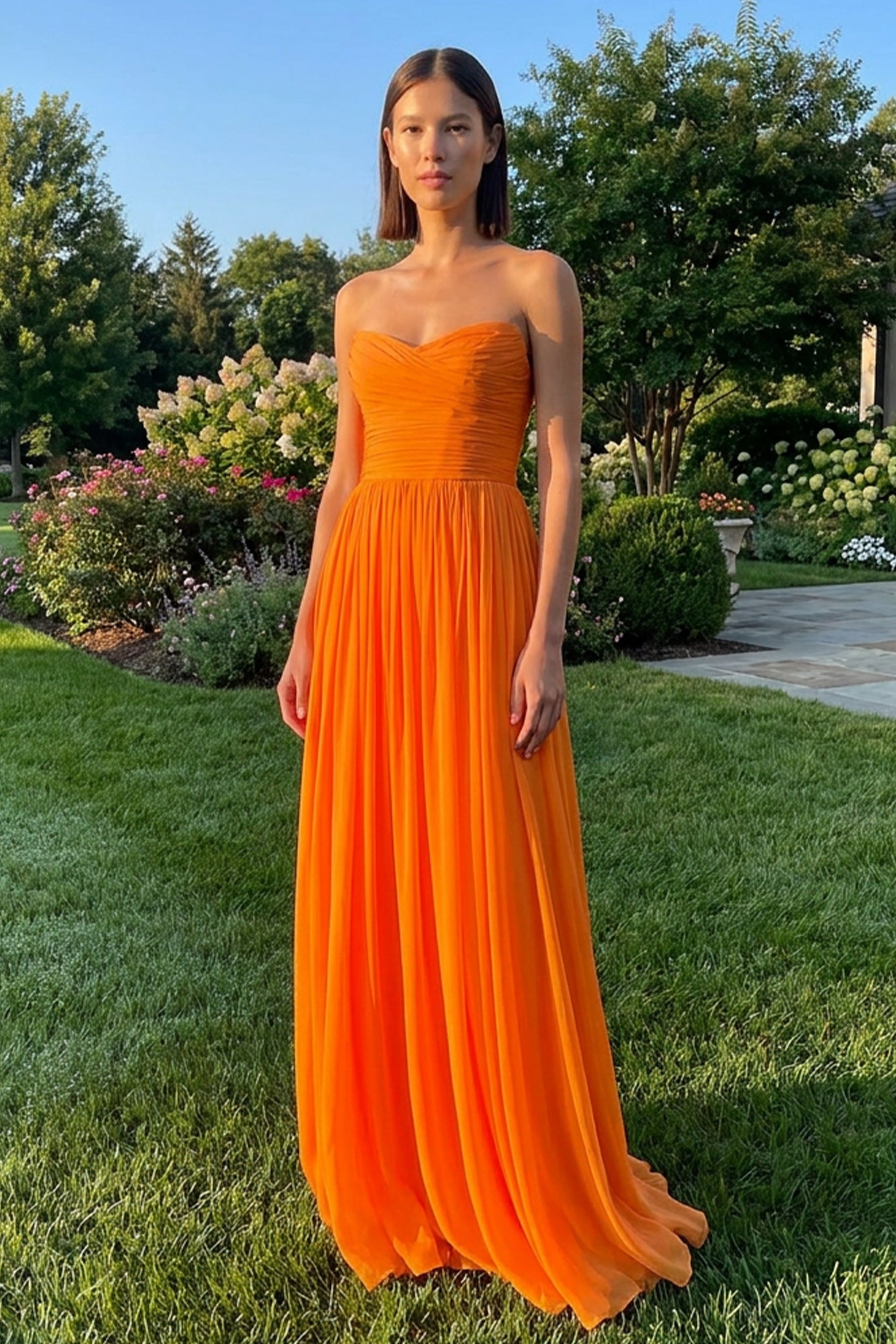 Maraya Draped Chiffon Gown | JewelClues