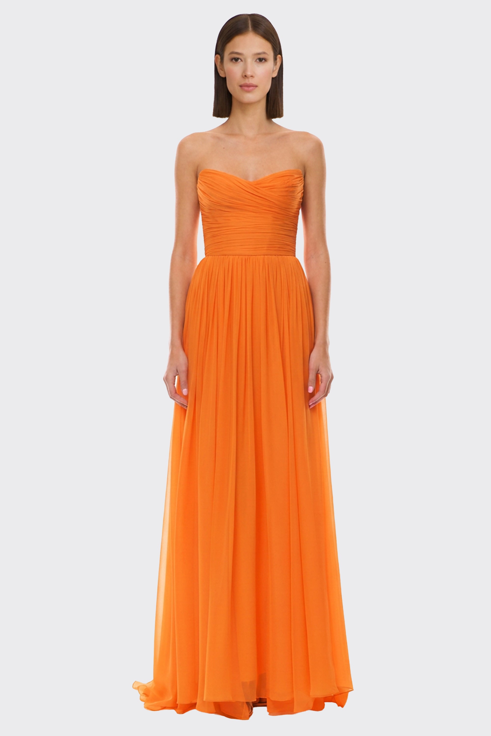 Maraya Draped Chiffon Gown | JewelClues