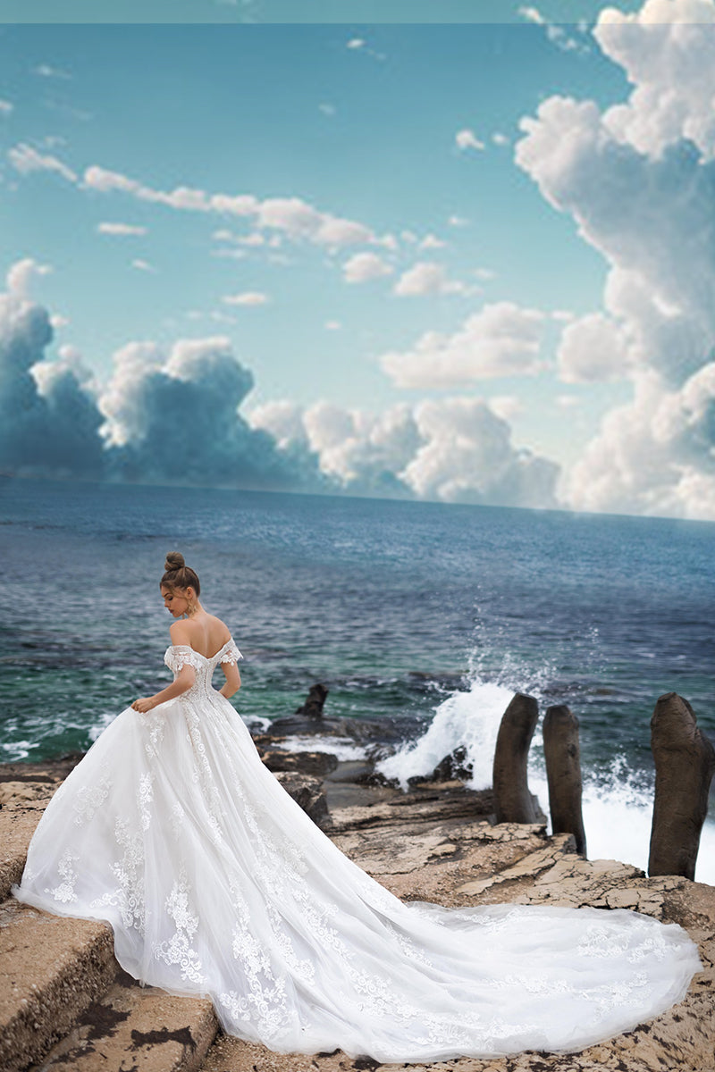 Marley Strapless A-line Wedding Dress | Jewelclues