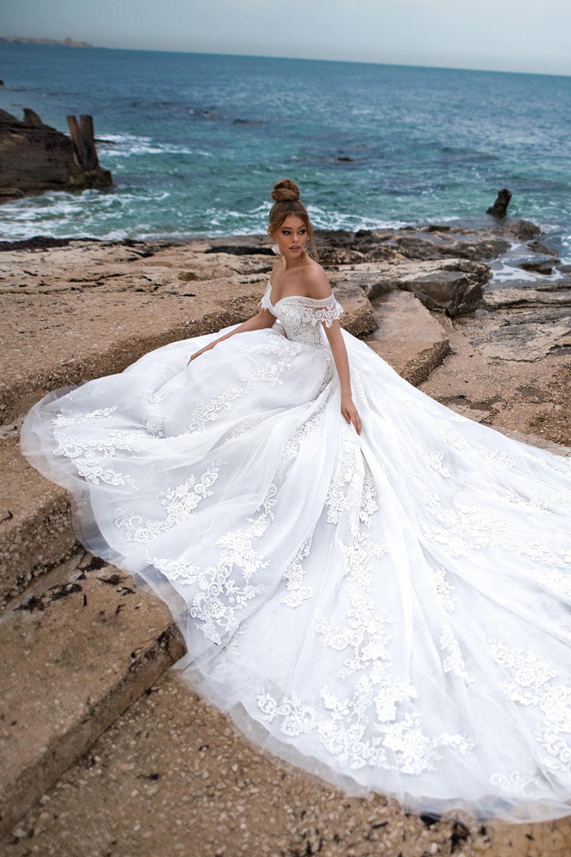 Marley Strapless A-line Wedding Dress | Jewelclues