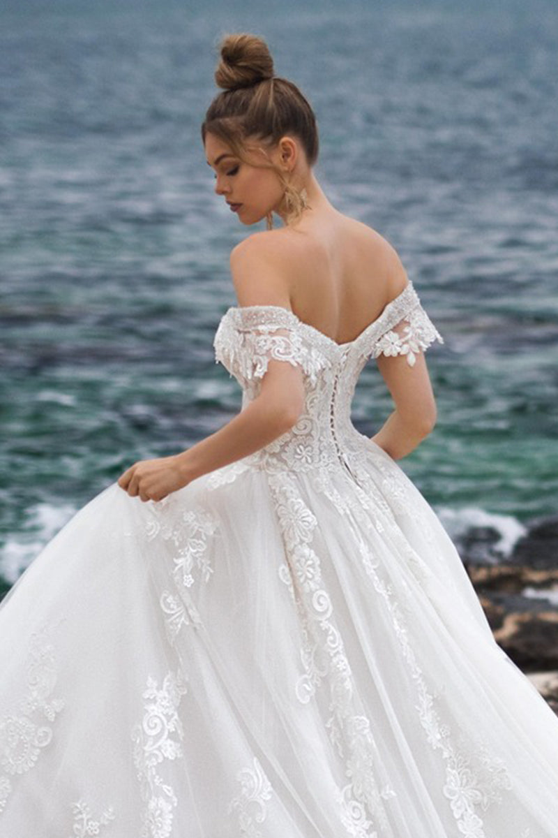Marley Strapless A-line Wedding Dress | Jewelclues