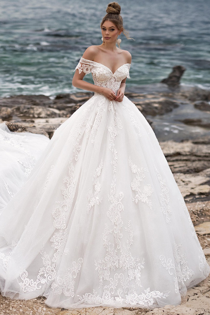 Marley Strapless A-line Wedding Dress | Jewelclues